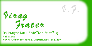 virag frater business card